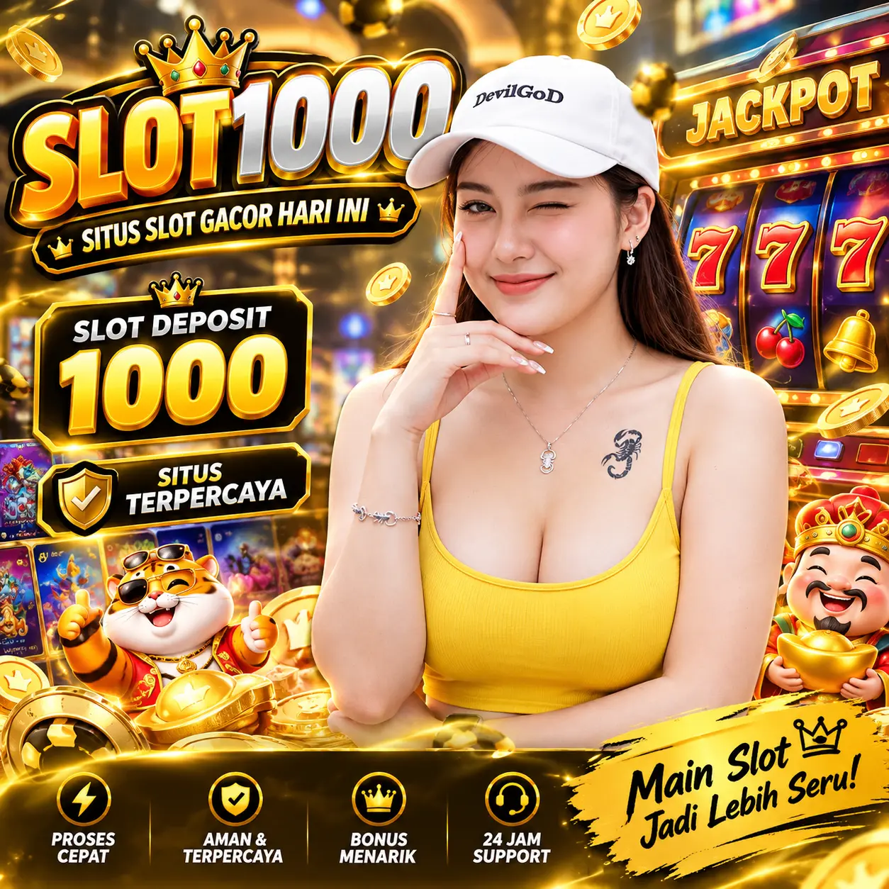 SLOT DEPOSIT 1000 » Situs Gacor Hari Ini & Link Login Slot1000 Terpercaya image 1