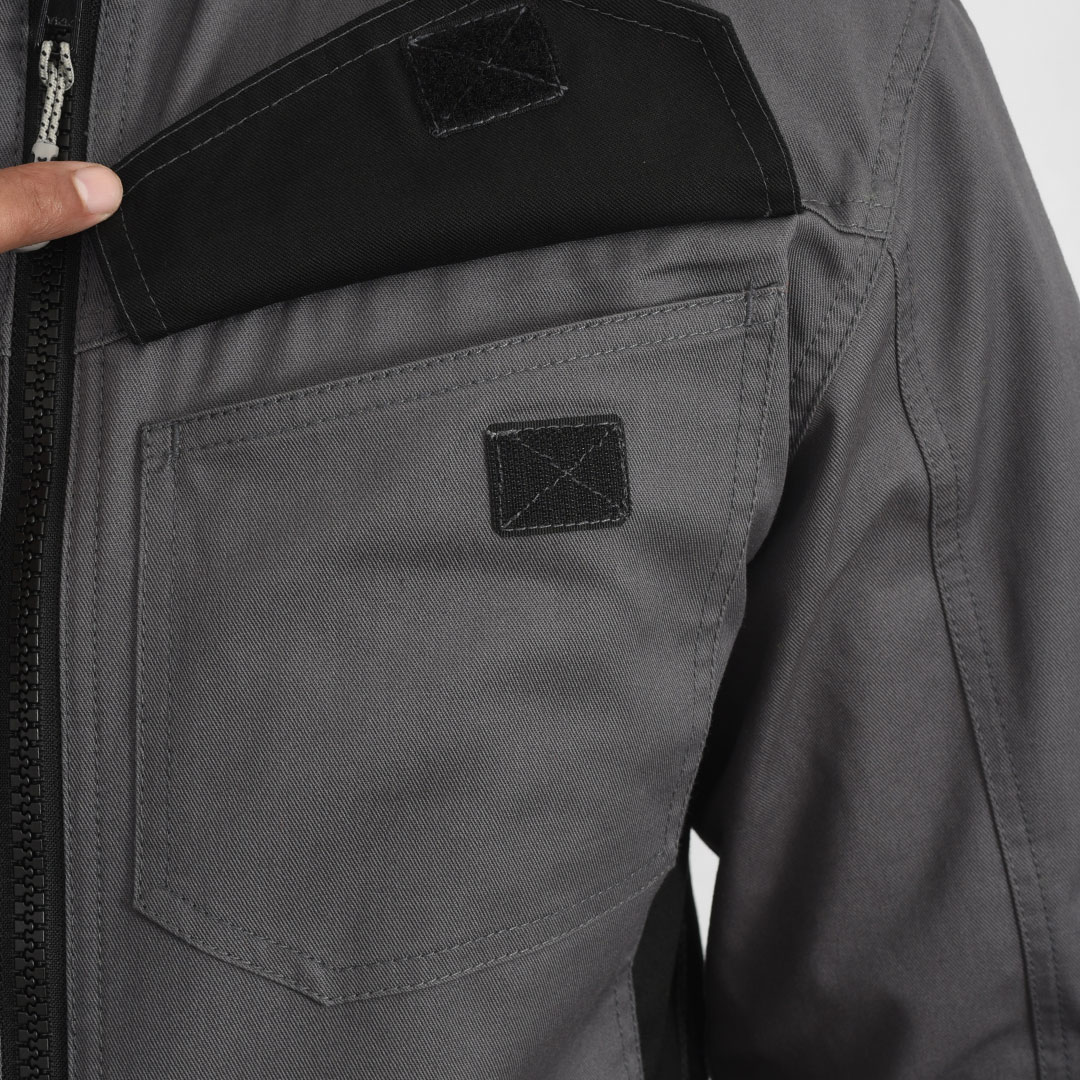 DUAL ZIPPER COVERALL