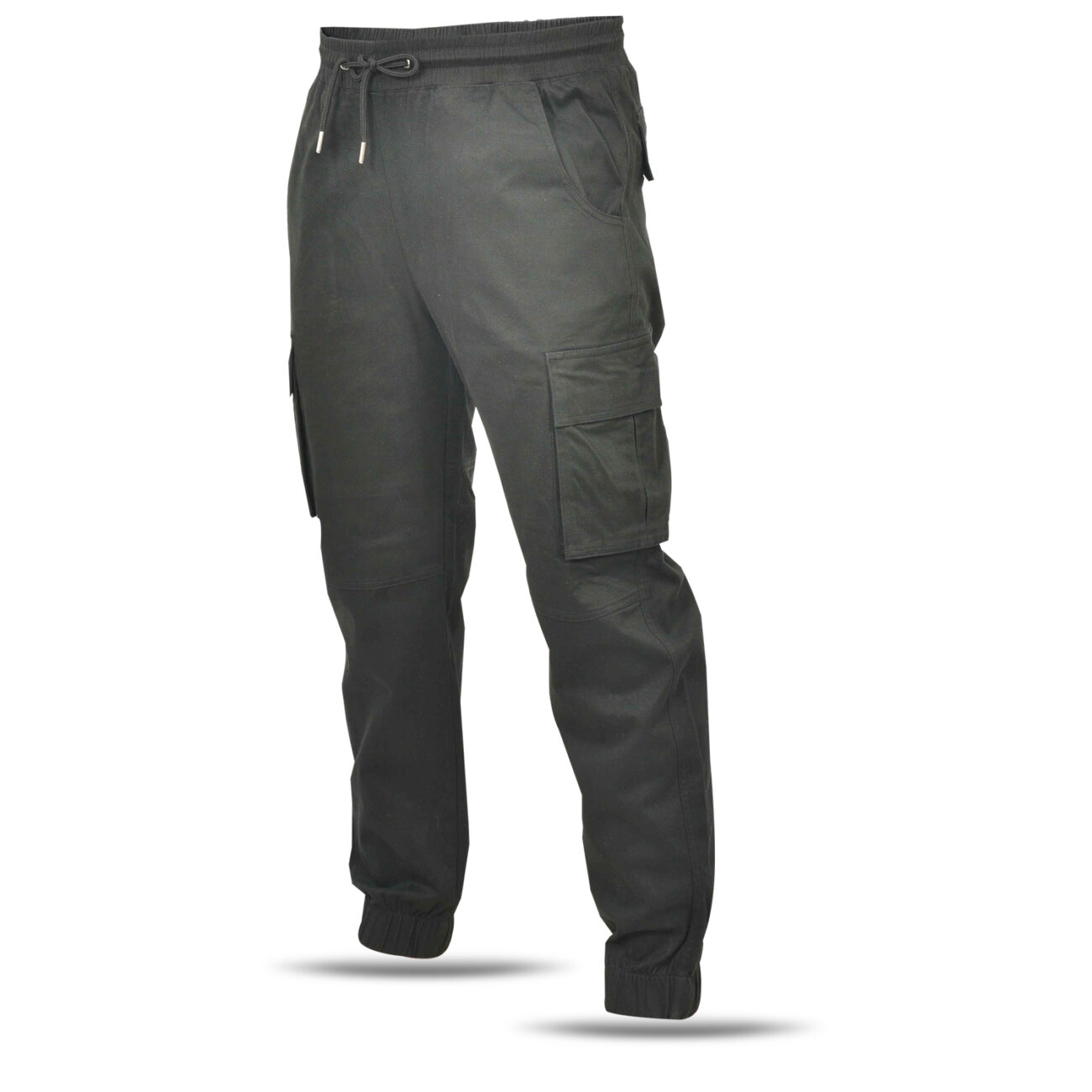 Solid Fashion Cargo Joggers